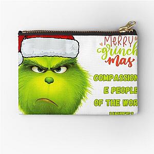 Grinch christmas, merry christmas  Zipper Pouch