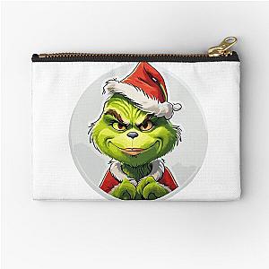 The evil Grinch with a big smile Zipper Pouch