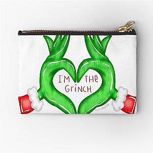 I'm the grinch heart grinch christmas Zipper Pouch