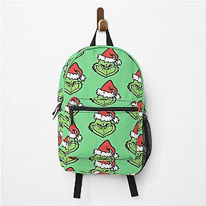 The Grinch Green Background Backpack