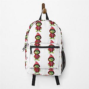 children's Grinch, cute grinch, merry christmas Backpack