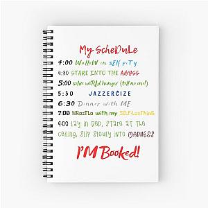 Grinch Schedule Christmas Spiral Notebook