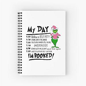 My Day Im Booked Grinch Spiral Notebook