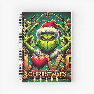 grinch xmas Spiral Notebook