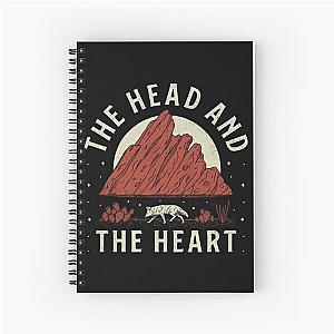 The Head of Music band logo and the heart Spiral Notebook