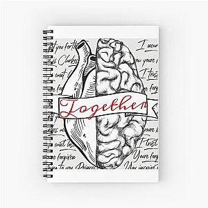 Bellarke: The Heart & The Head Spiral Notebook