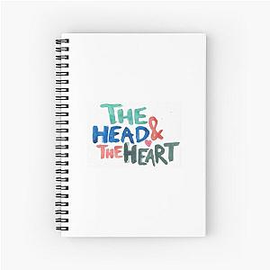 The Head and the Heart Watercolor Lettering Spiral Notebook