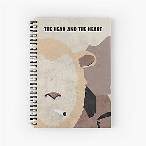 The Head And The Heart Minimalist Album Cover Spiral Notebook