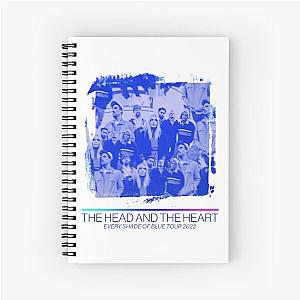 Tour 2022 The Head The Heart Every Shade Of Blue Spiral Notebook