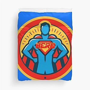 The superhero red gold and Blue collection 2 Duvet Cover