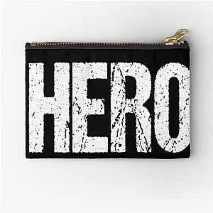 HERO  -  Distressed Design Gift for Medical Staff and other Heroes  Zipper Pouch