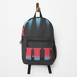 Abstract red-blue flying Hero quote  Backpack