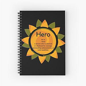 Definition of hero Spiral Notebook