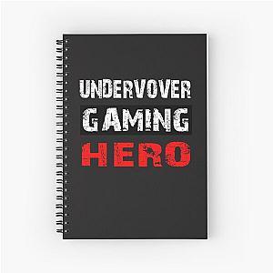 Undercover Games Hero Video Games Gamer Player Gift Spiral Notebook