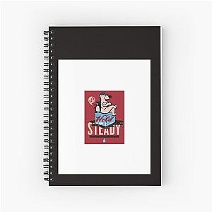 the hold steady cover bear and penguin Graphic T-Shirt Spiral Notebook