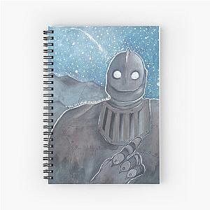 Painting Of The Iron Giant Spiral Notebook