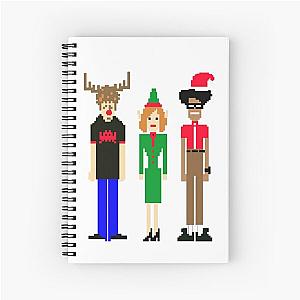 8-Bit Christmas Spiral Notebook