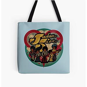 The Jackson 5 Vintage  All Over Print Tote Bag