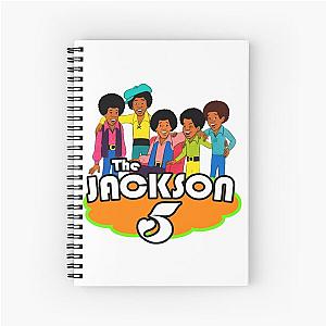 The Jackson 5 70s Cartoon Retro Vintage Style Classic T-Shirt Spiral Notebook