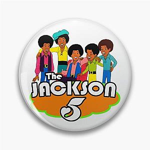 The Jackson 5 70s Cartoon Retro Vintage Style Classic T-Shirt Pin