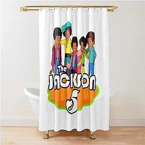 The Jackson 5 70s Cartoon Retro Vintage Style Classic T-Shirt Shower Curtain