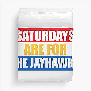 Saturdays Are For The Jayhawks Duvet Cover