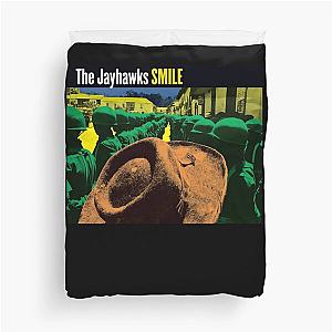 Smile from The Jayhawks Green Line Duvet Cover