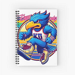 Rock Chalk - Kansas Jayhawks Basketball Art Spiral Notebook