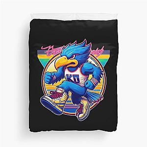 Rock Chalk - Kansas Jayhawks Basketball Art Duvet Cover