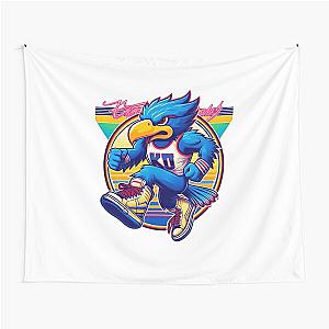 Rock Chalk - Kansas Jayhawks Basketball Art Tapestry