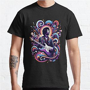 Psychedelic Strings - Hendrix Inspired Abstract Classic T-Shirt