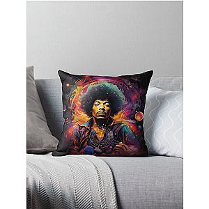 jimmy hendrix  Throw Pillow