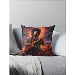 Jimmy Hendrix Throw Pillow