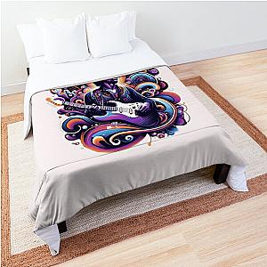 Psychedelic Strings - Hendrix Inspired Abstract Comforter