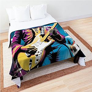 Funky Jam: Purple Hues and Hendrix Comforter