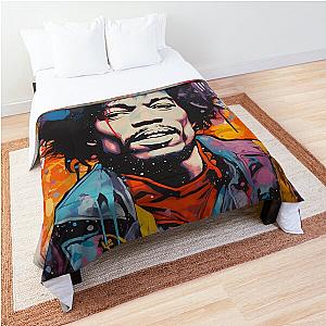 jimmy hendrix blotter Comforter