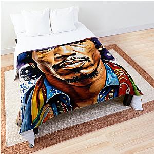 Jimmi Hendrix Portrait Painting Art Comforter