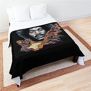 Psychedelic Hendrix and his Guitar Comforter