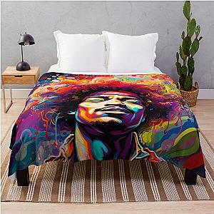 jimmy hendrix  Throw Blanket