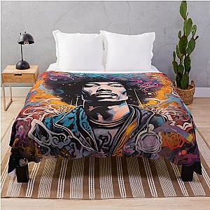 jimmy hendrix Throw Blanket