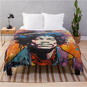 jimmy hendrix blotter Throw Blanket