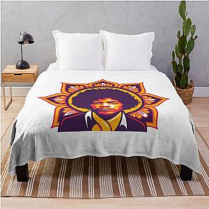 Jimi Flower Throw Blanket