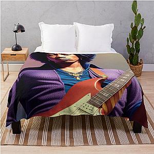 Jimi Guitar Hero v.2 Throw Blanket