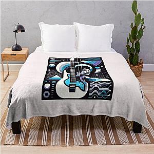 Modern Virtuoso - Abstract Hendrix Essence Throw Blanket