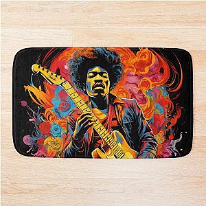 jimmy hendrix Bath Mat