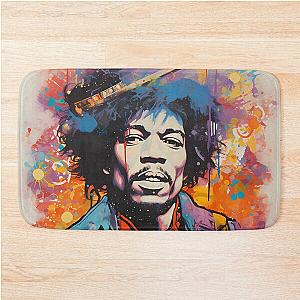 jimmy hendrix blotter Bath Mat