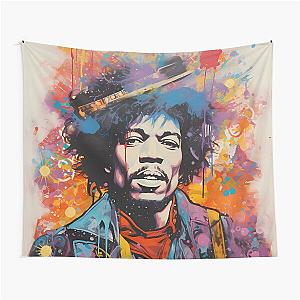 jimmy hendrix blotter Tapestry