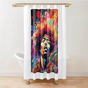 Jimmy Hendrix Shower Curtain