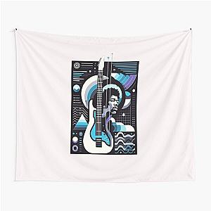 Modern Virtuoso - Abstract Hendrix Essence Tapestry