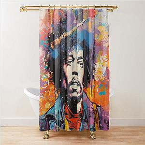 jimmy hendrix blotter Shower Curtain